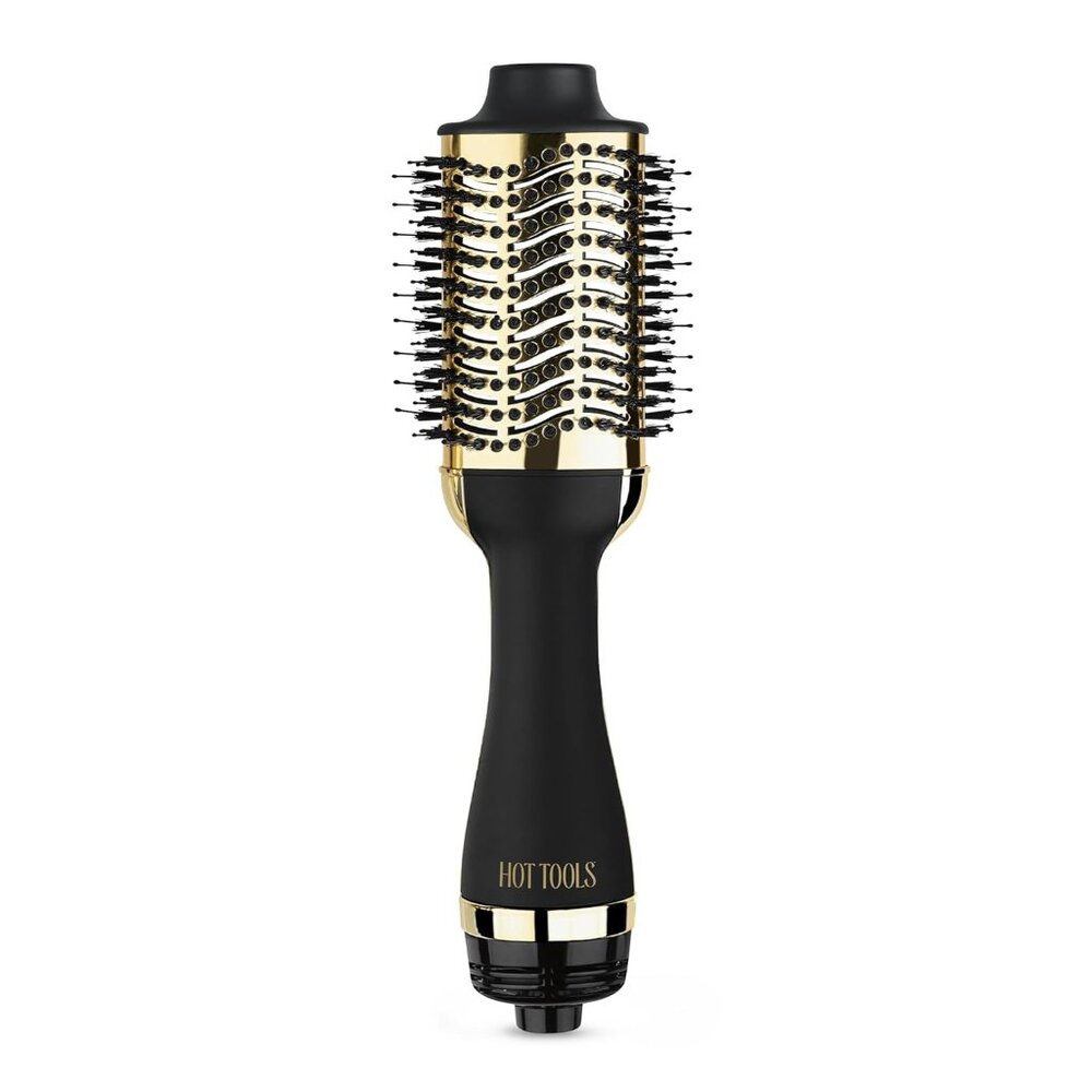 Hot Tools Professional 24k Gold One-Step Salon Blowout Hair Styler Brush HT1076